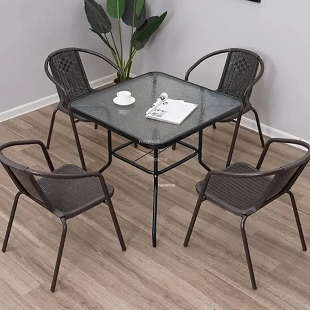 5 Piece Outdoor Weather Resistant Patio Chair Set