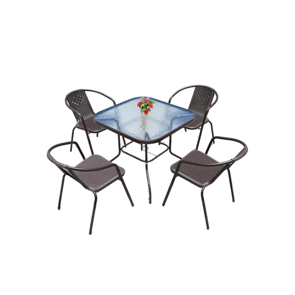5 Piece Outdoor Weather Resistant Patio Chair Set