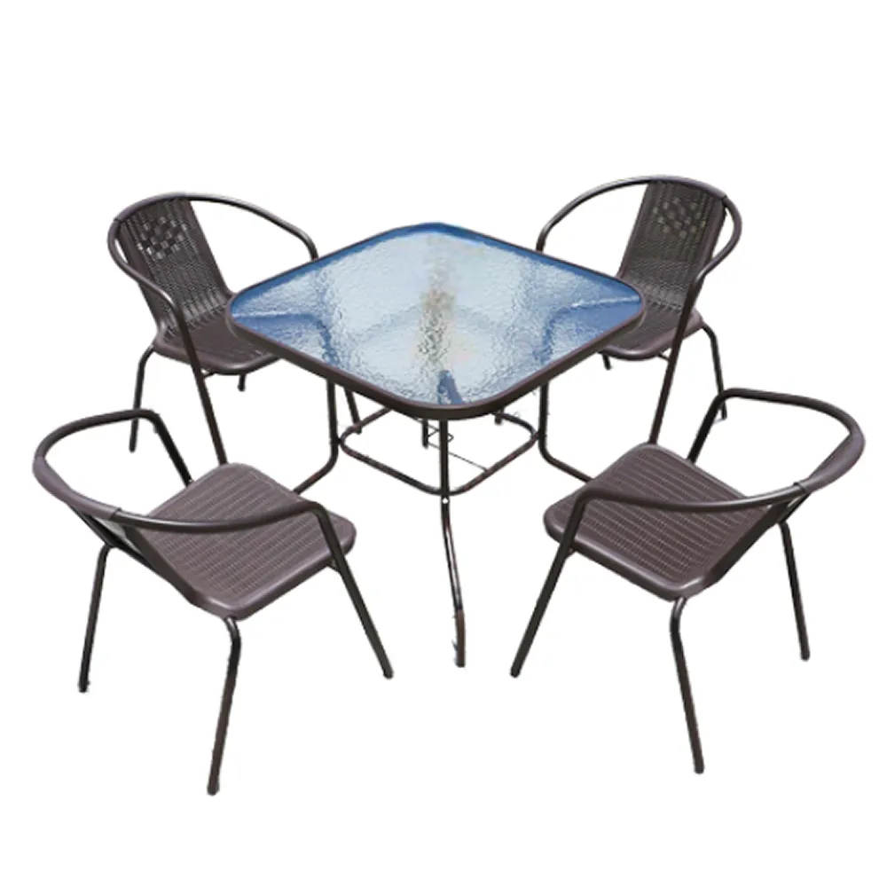 5 Piece Outdoor Weather Resistant Patio Chair Set