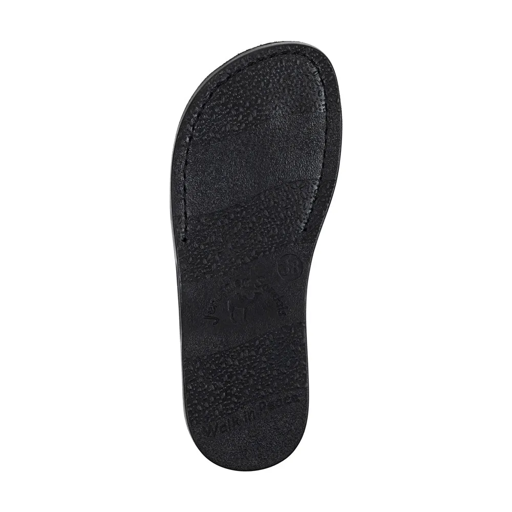 Abigail - Leather Toe Sandal | Green