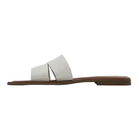 Aldo Flat Sandals Leather White Colour For Women
