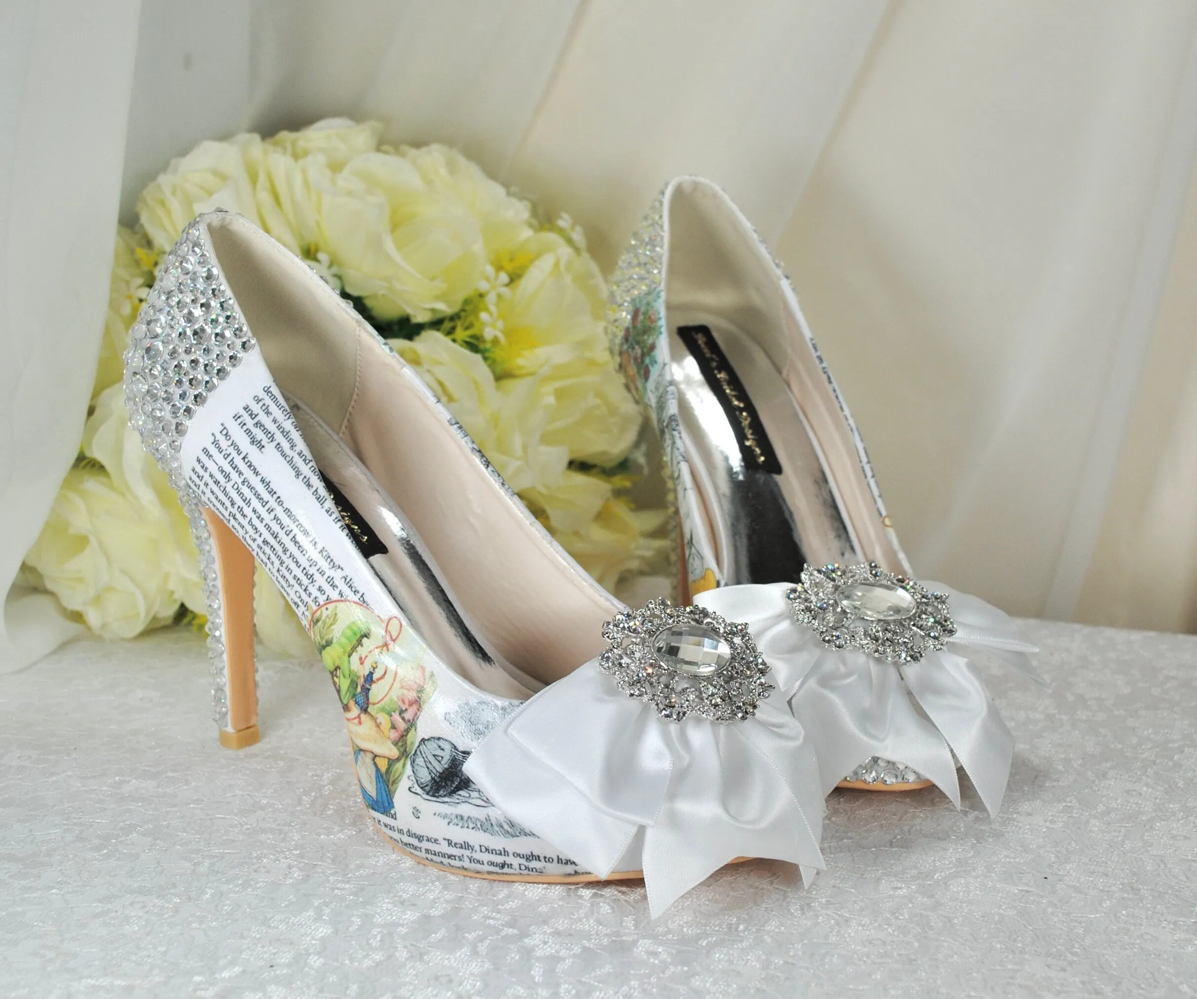 Alice in Wonderland Wedding Shoe UK7/US9.5