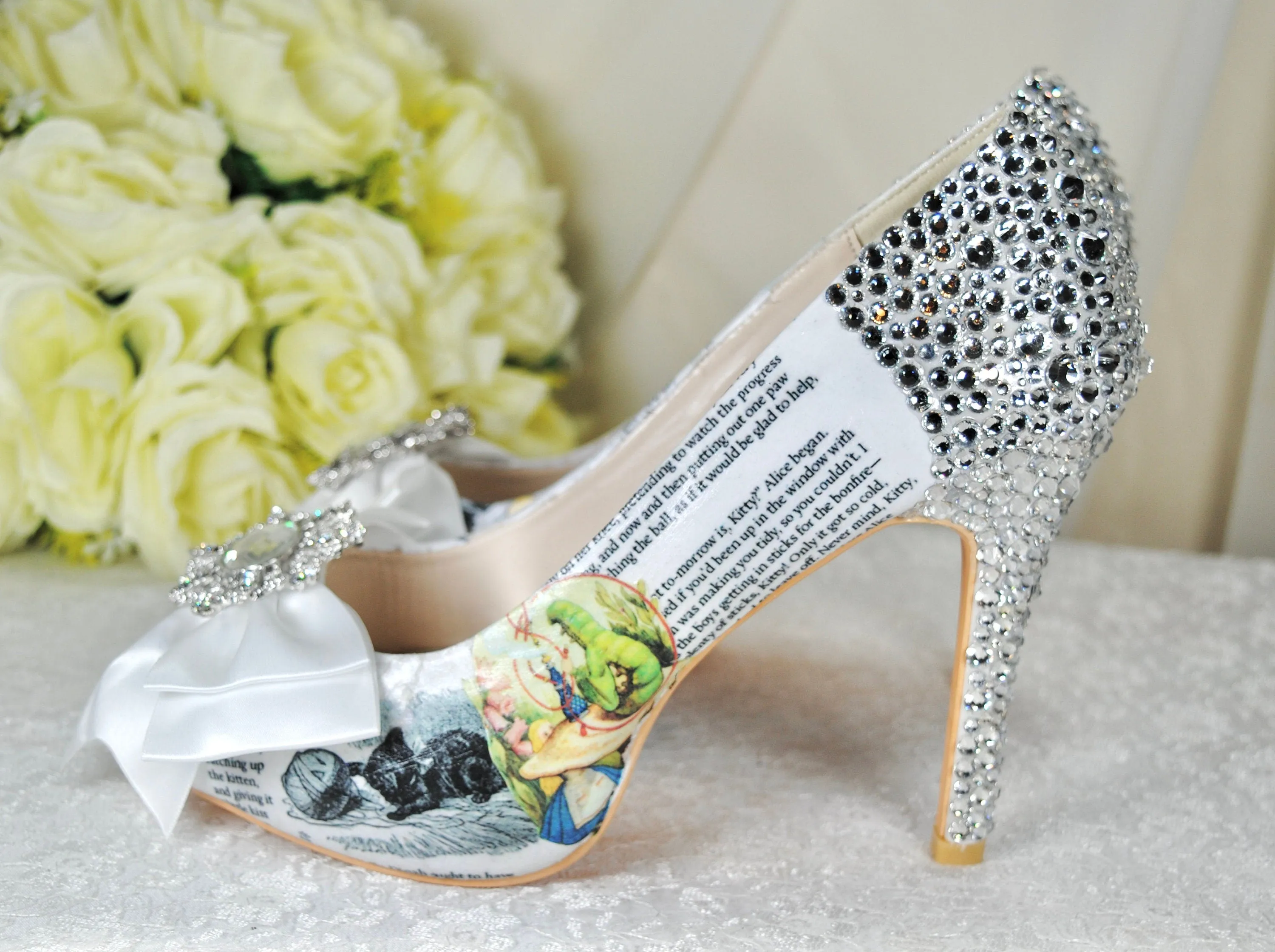 Alice in Wonderland Wedding Shoe UK7/US9.5