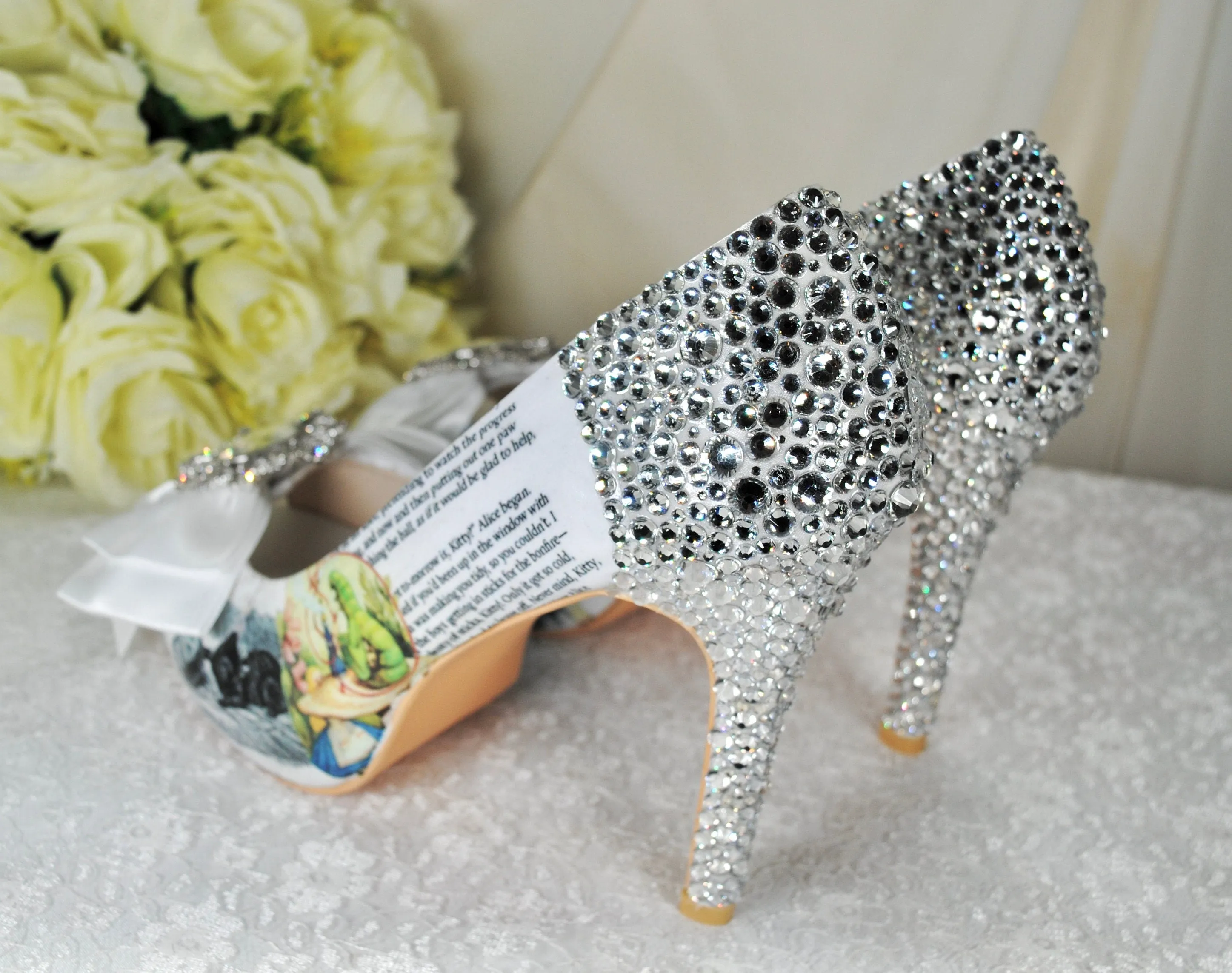 Alice in Wonderland Wedding Shoe UK7/US9.5