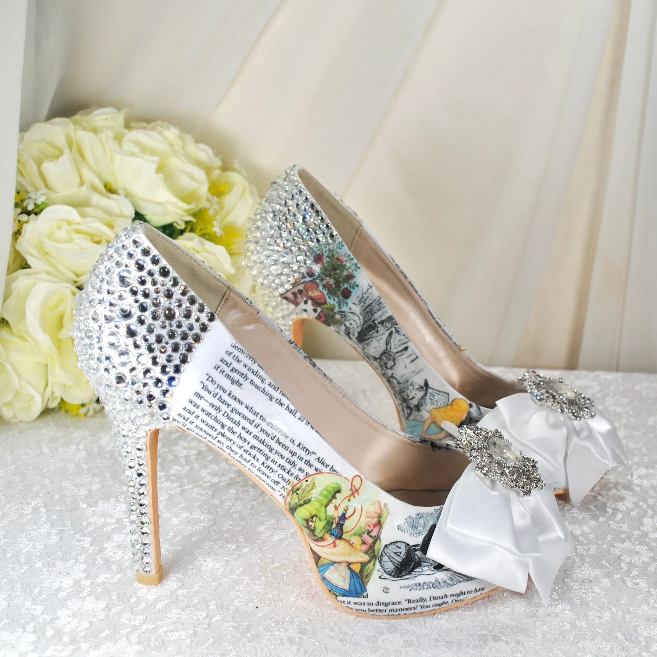 Alice in Wonderland Wedding Shoe UK7/US9.5