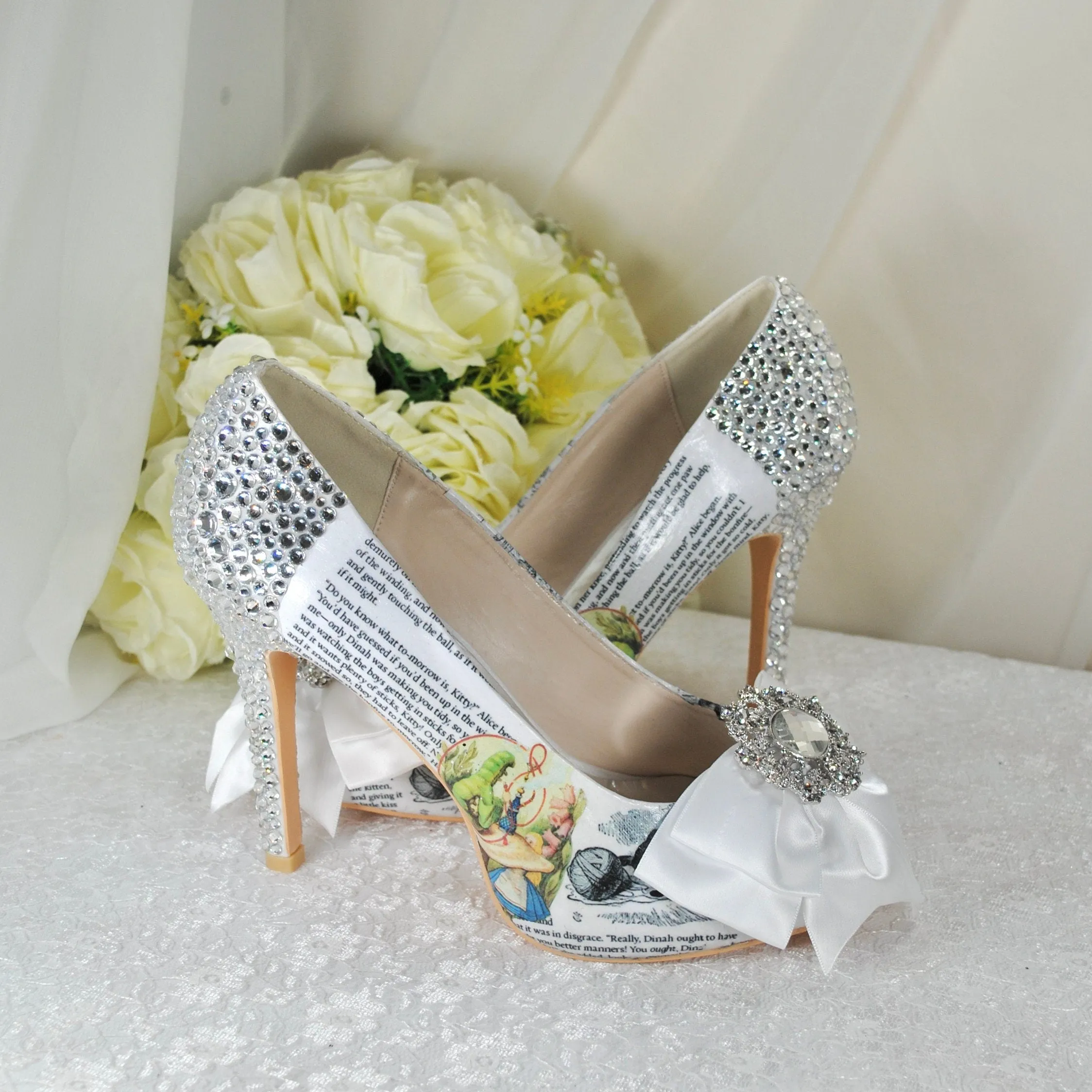 Alice in Wonderland Wedding Shoe UK7/US9.5