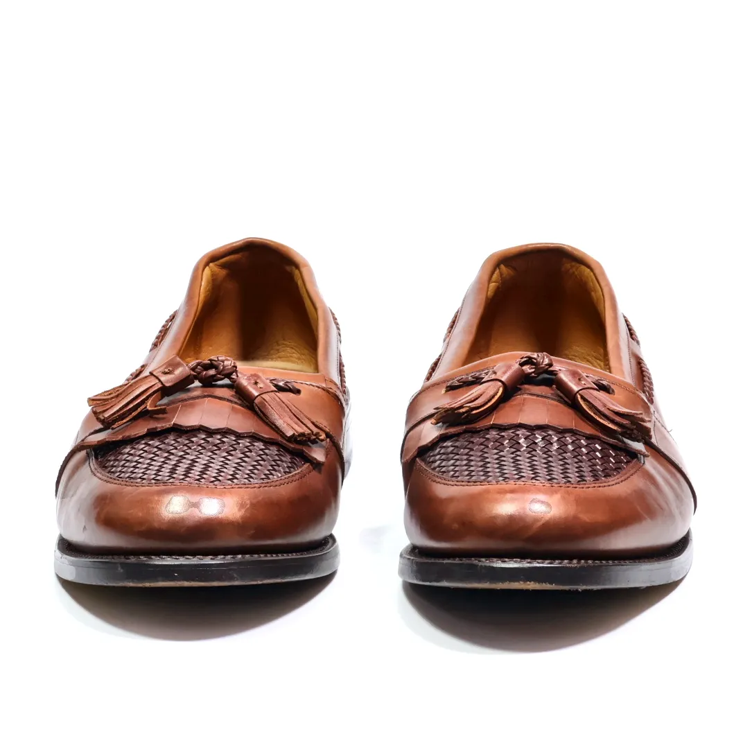 Allen Edmonds Formal Slip Ons Leather Brown Colour For Men