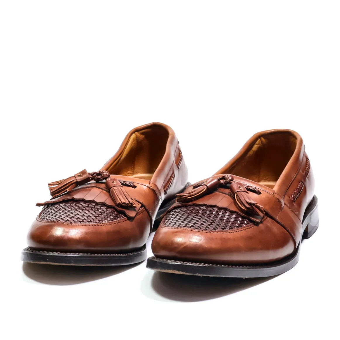 Allen Edmonds Formal Slip Ons Leather Brown Colour For Men