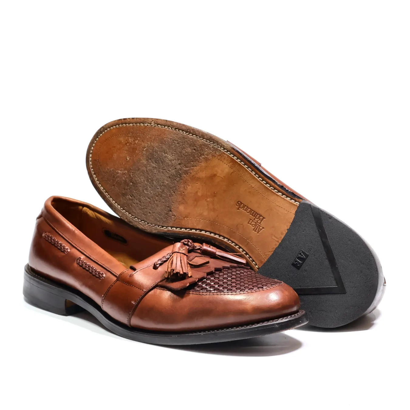 Allen Edmonds Formal Slip Ons Leather Brown Colour For Men