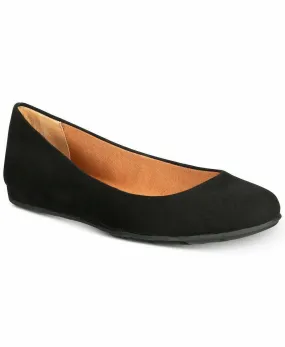 American Rag Women ELLIE Fabric Closed Toe Slide Flats Black Ballet Flat US 8 W