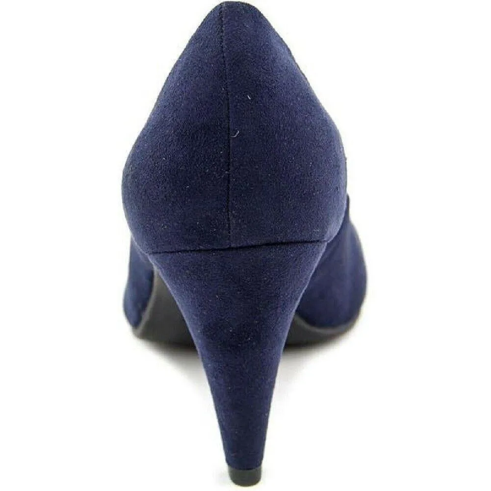 American Rag Women Felix Fabric Round Toe Classic Pumps 3" Heel Shoe US 7 M Blue