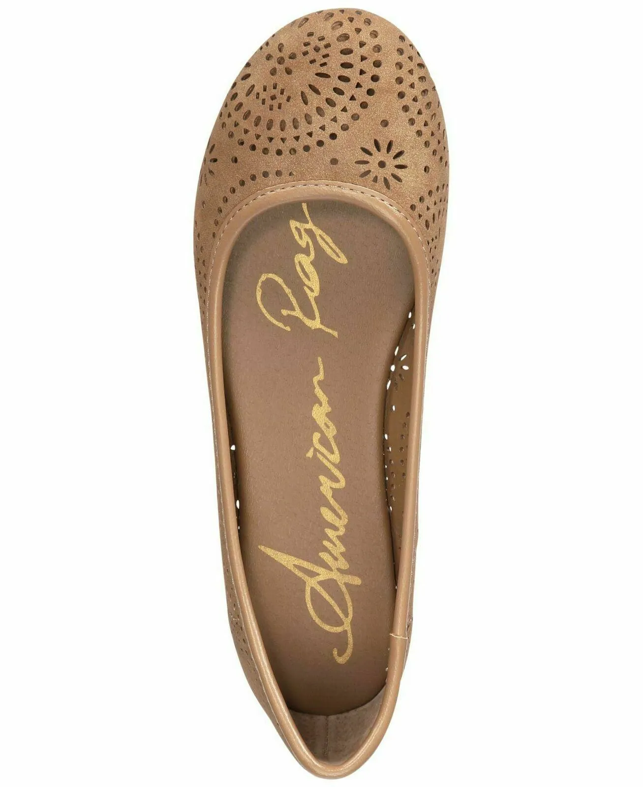 American Rag Women Sophia Closed Toe Ballet Espadrille Flats Tan Size 9.5 Shoes