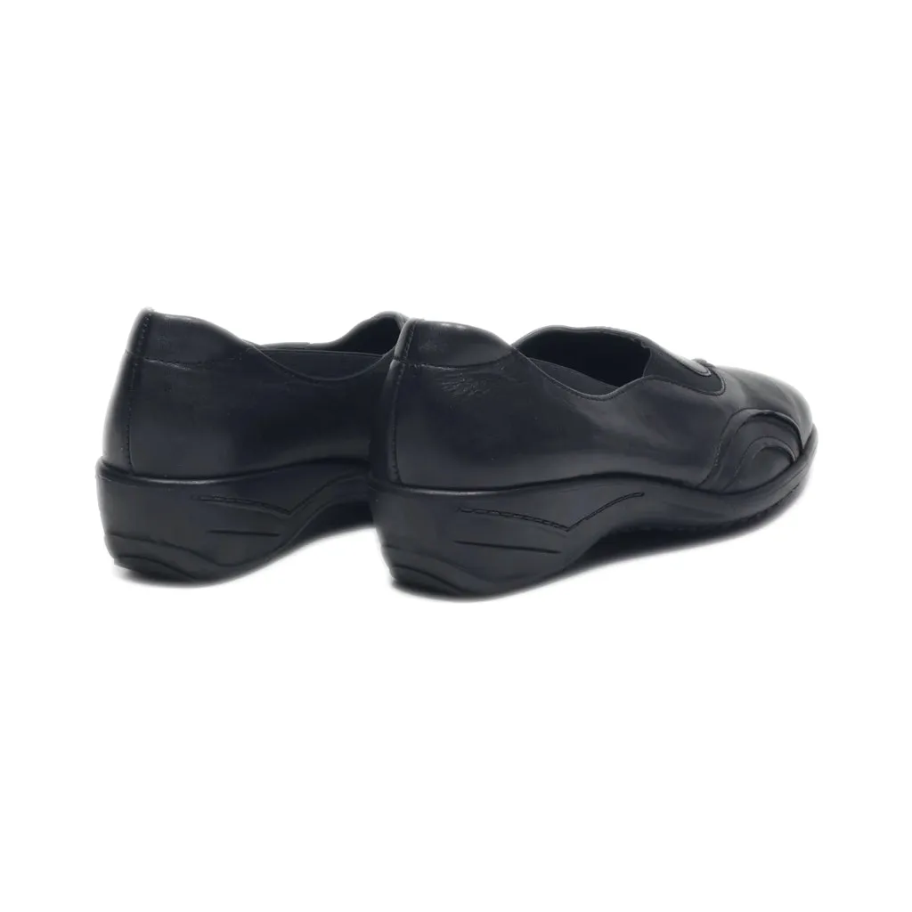 Ara Slip Ons Leather Black Colour For Women
