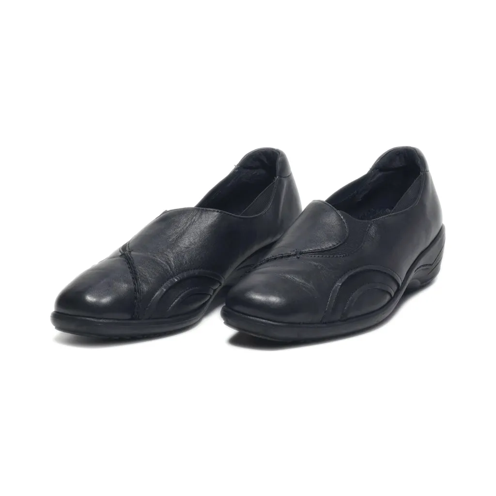 Ara Slip Ons Leather Black Colour For Women
