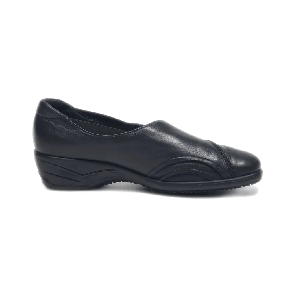 Ara Slip Ons Leather Black Colour For Women