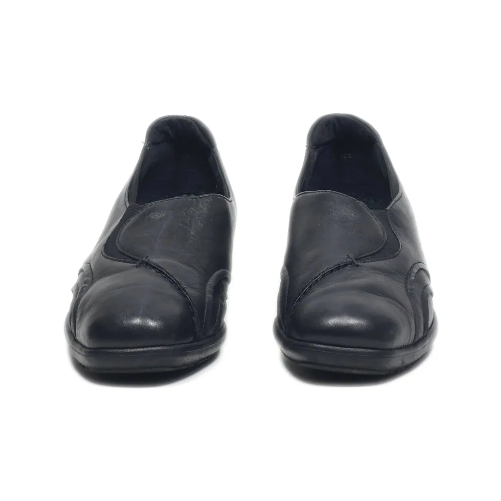Ara Slip Ons Leather Black Colour For Women
