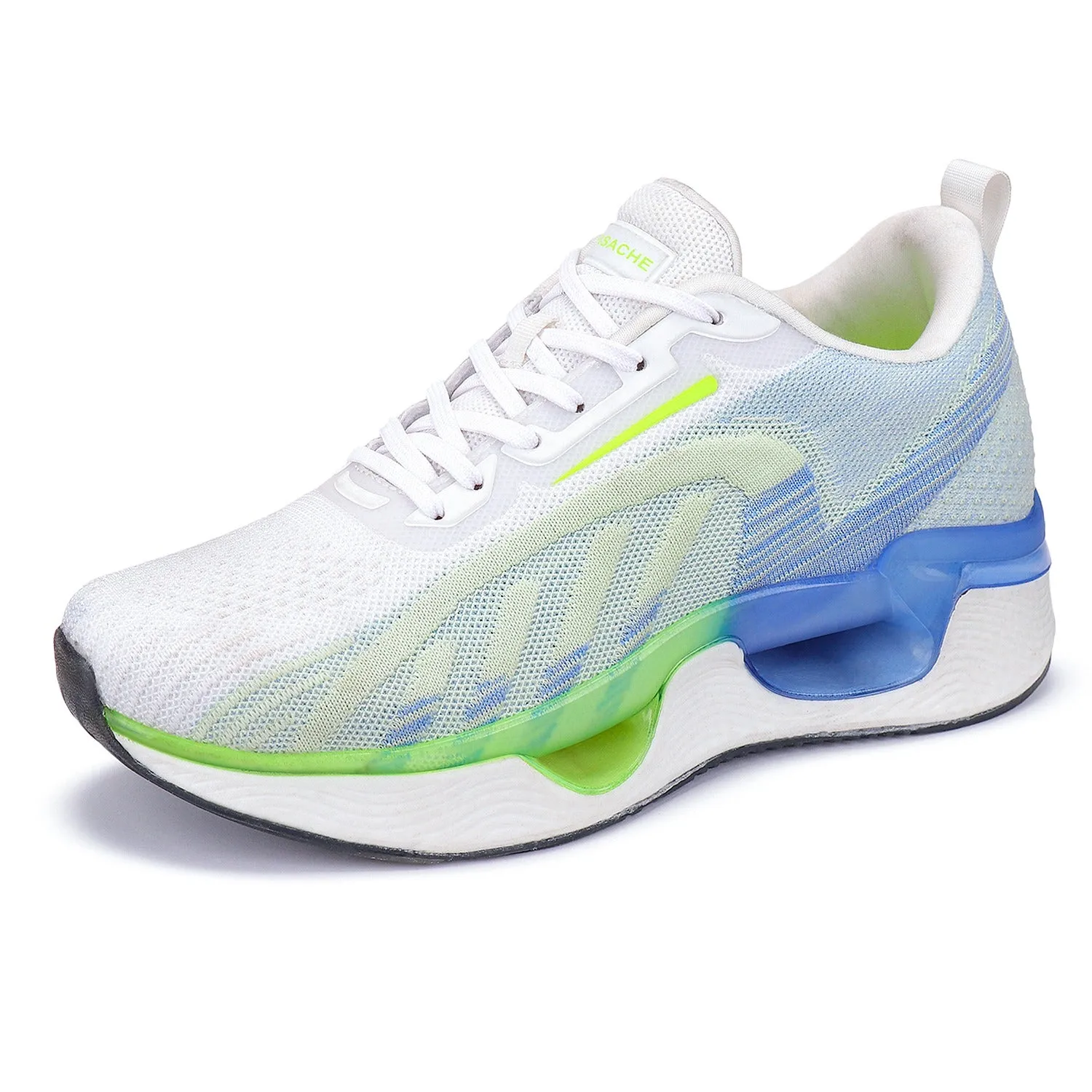 Bersache Lightweight Casual Sneaker Shoes For Men White-9062