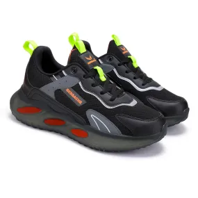 Bersache Lightweight Sports Running Shoes For Men Black-9051
