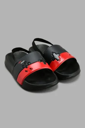 Black Embossed Slide With Backstrap