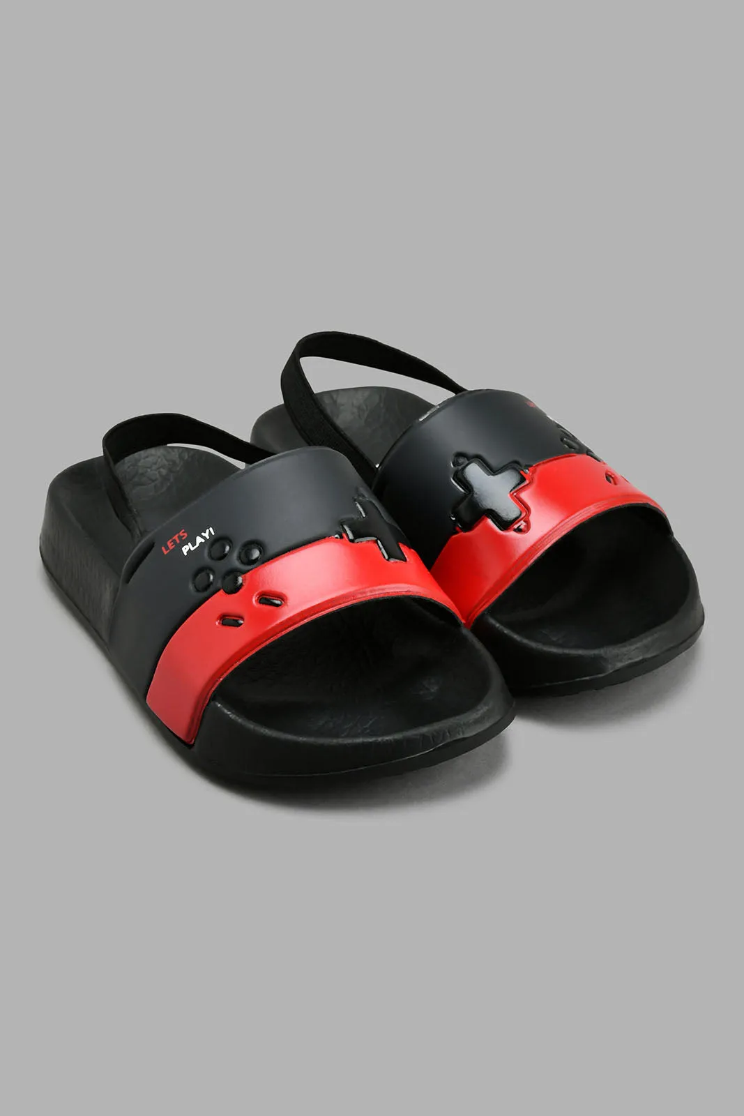 Black Embossed Slide With Backstrap