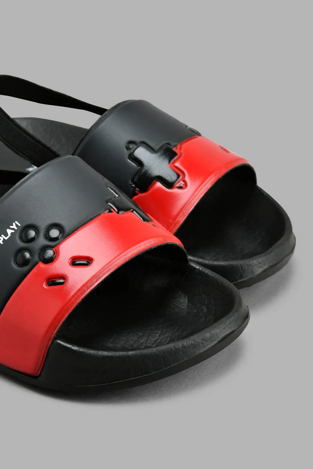 Black Embossed Slide With Backstrap