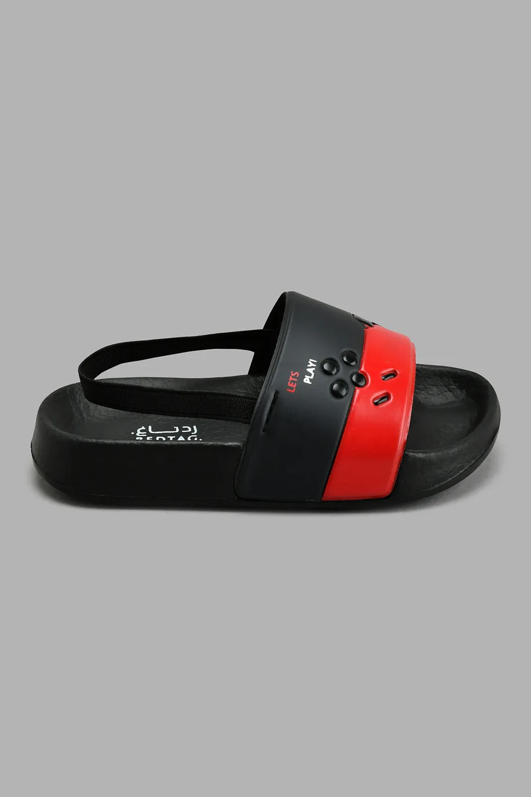 Black Embossed Slide With Backstrap