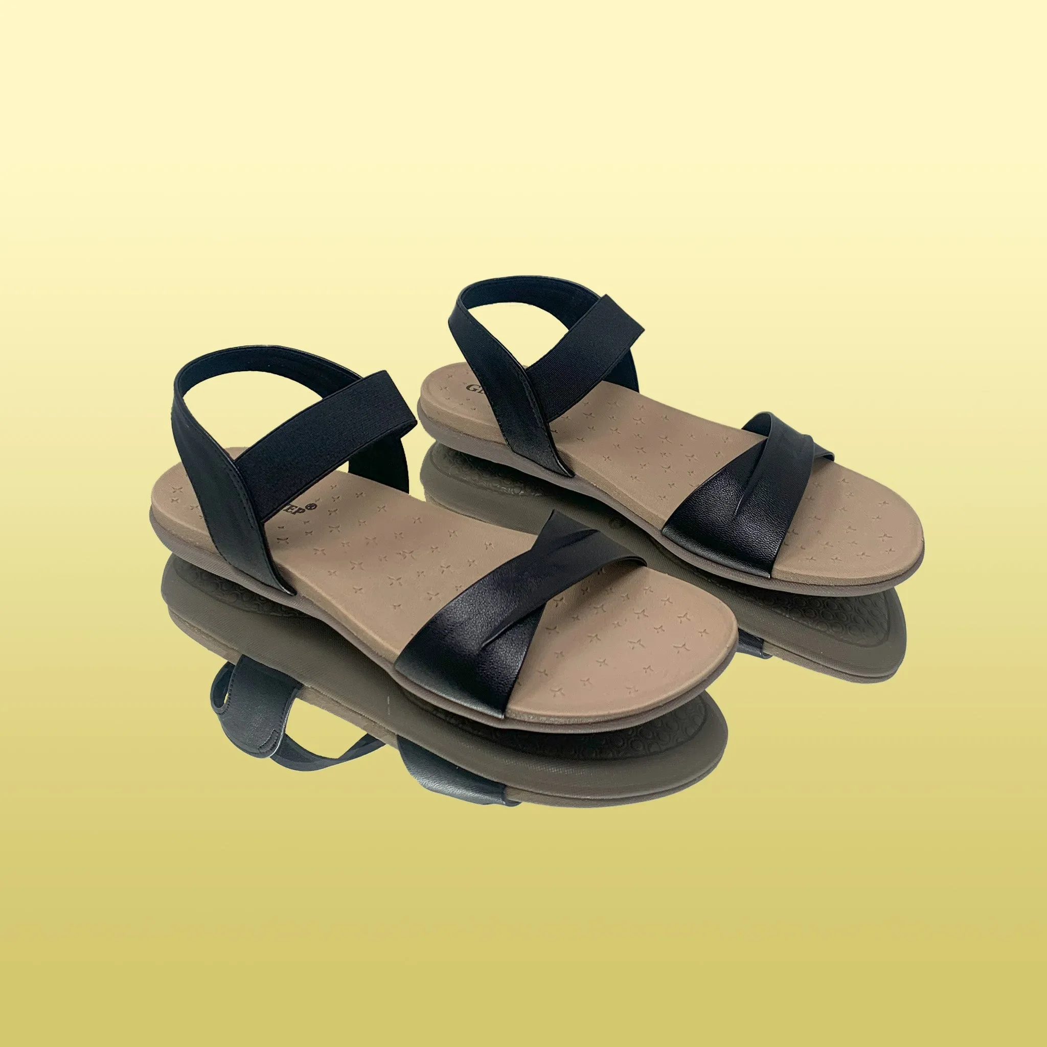 Black Strap Sandals