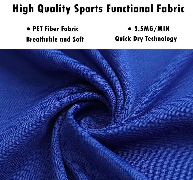 Blue Professional Soccer Jersey Soccer Training Suits
