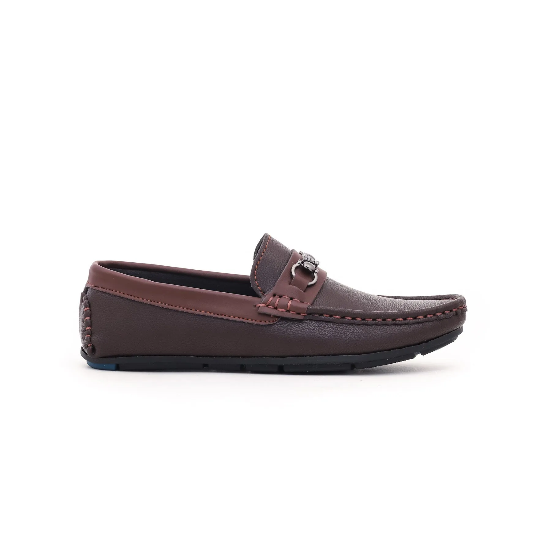 Boys Brown Formal Moccasin KD0426