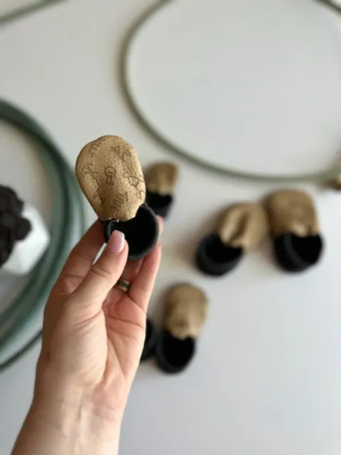 Branded Baby Moccasins