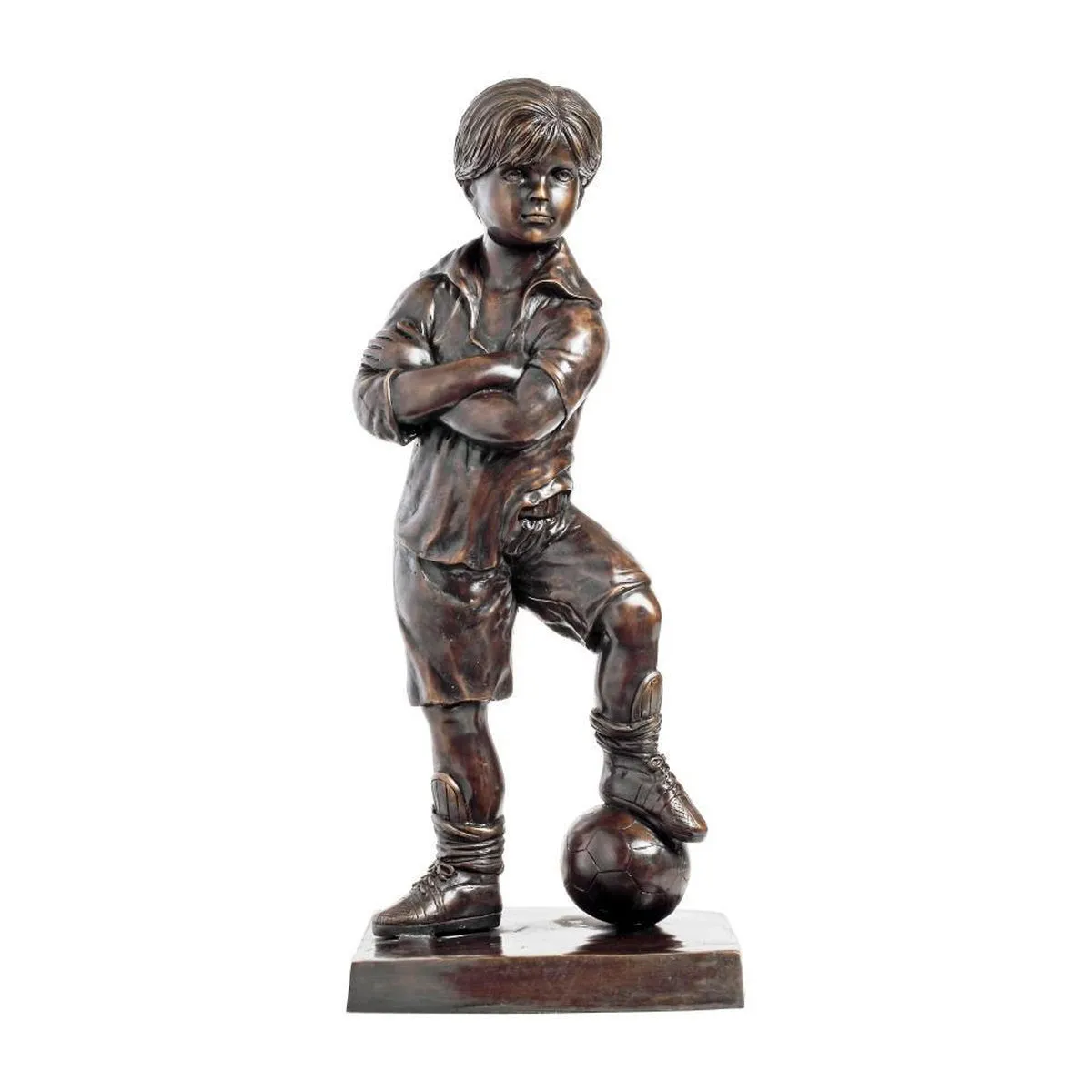 Bronze Outdoor Soccer Statue
