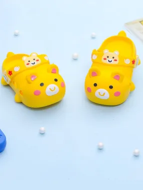 Cheerful Bear Buddies Clogs - Sunny Steps for Happy Tots