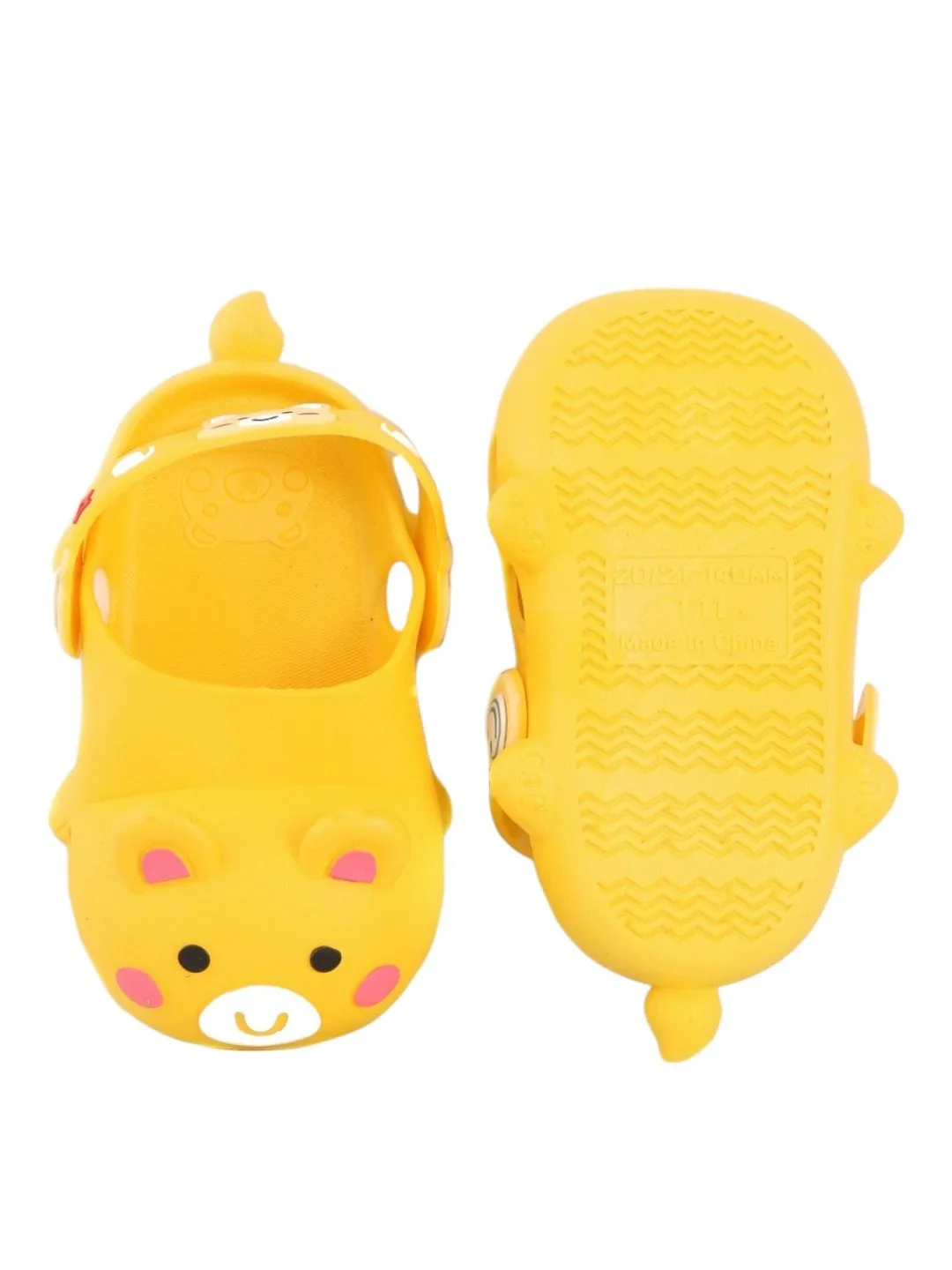 Cheerful Bear Buddies Clogs - Sunny Steps for Happy Tots