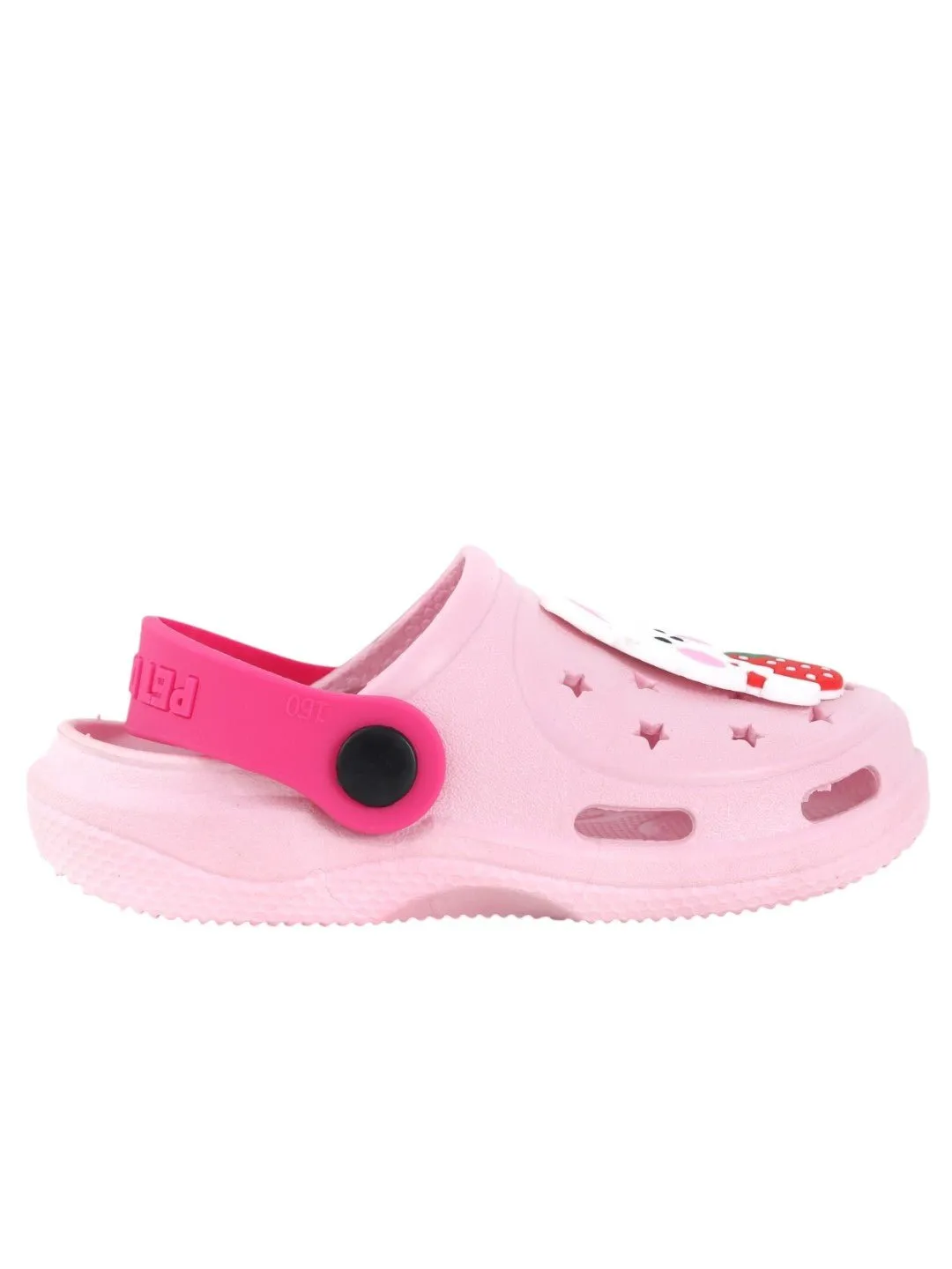 Cheerful Bunny & Strawberry Pink Clogs for Kids - Hop into Comfort