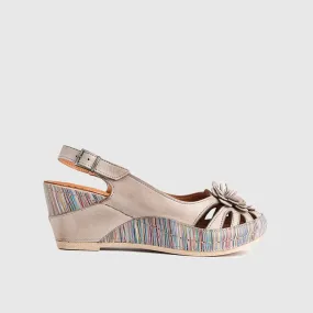 Comfort Wedge Sandal Beige 528-569