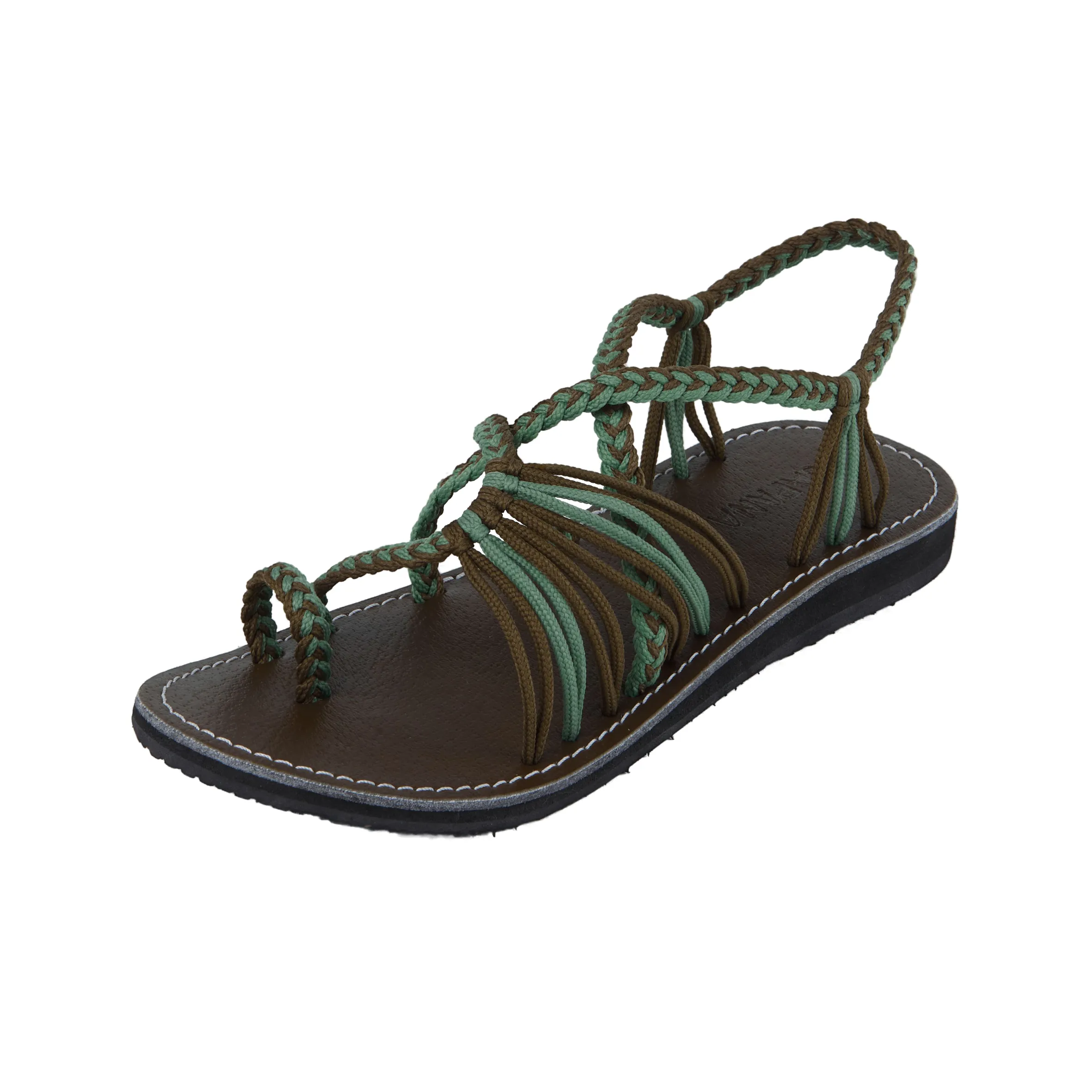 Commune - Green tea-Taupe Rope Sandals