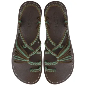 Commune - Green tea-Taupe Rope Sandals