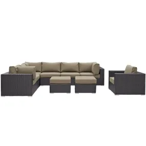 Convene Nine-Piece Outdoor Patio Sectional Set