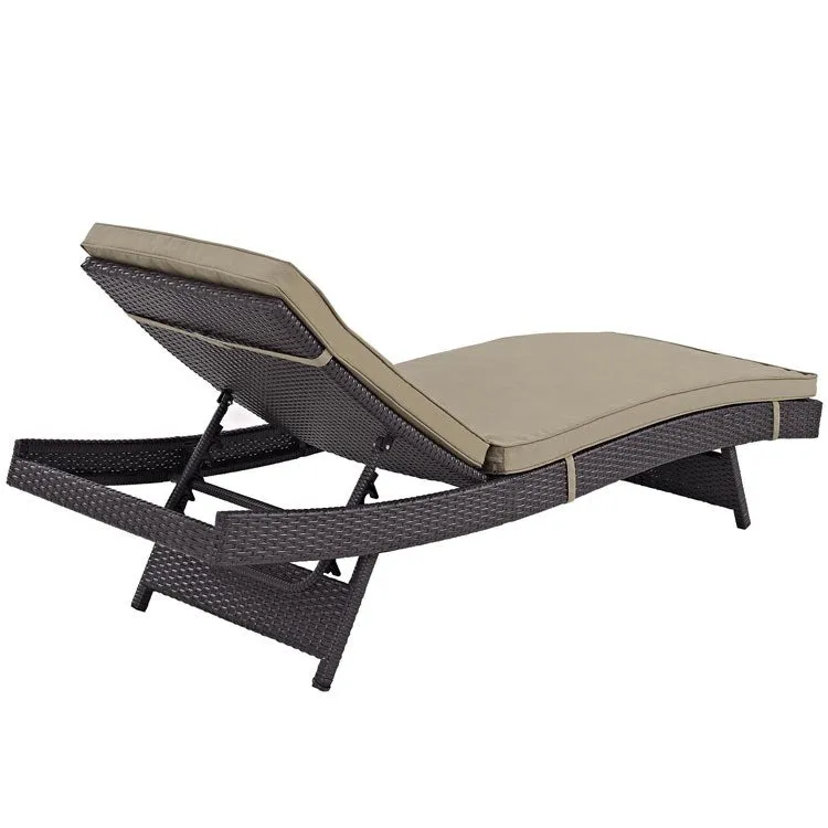Convene Outdoor Patio Chaise Lounge Chairs Set of 6