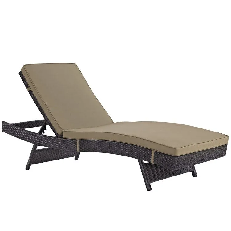 Convene Outdoor Patio Chaise Lounge Chairs Set of 6