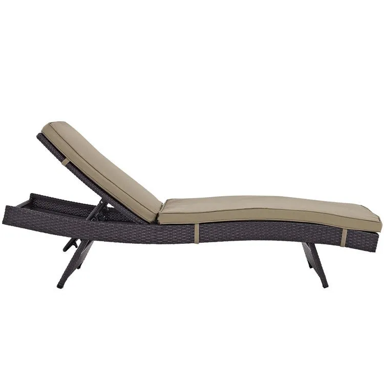 Convene Outdoor Patio Chaise Lounge Chairs Set of 6