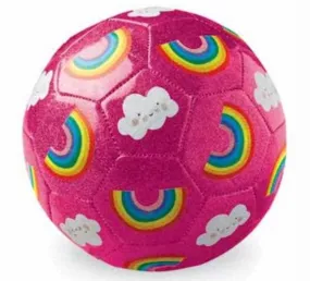 Crocodile Creek Size 3 Glitter Soccer (Rainbow)