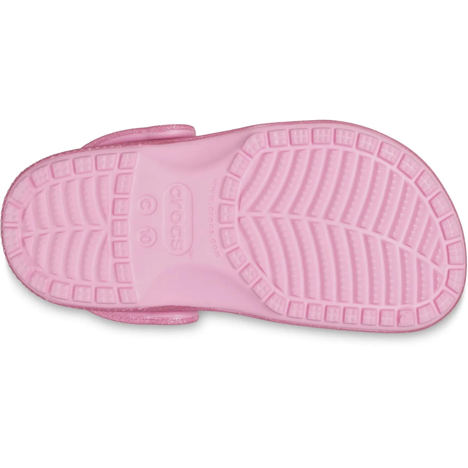 Crocs Pink Tweed Glitter Classic Glitter Clog