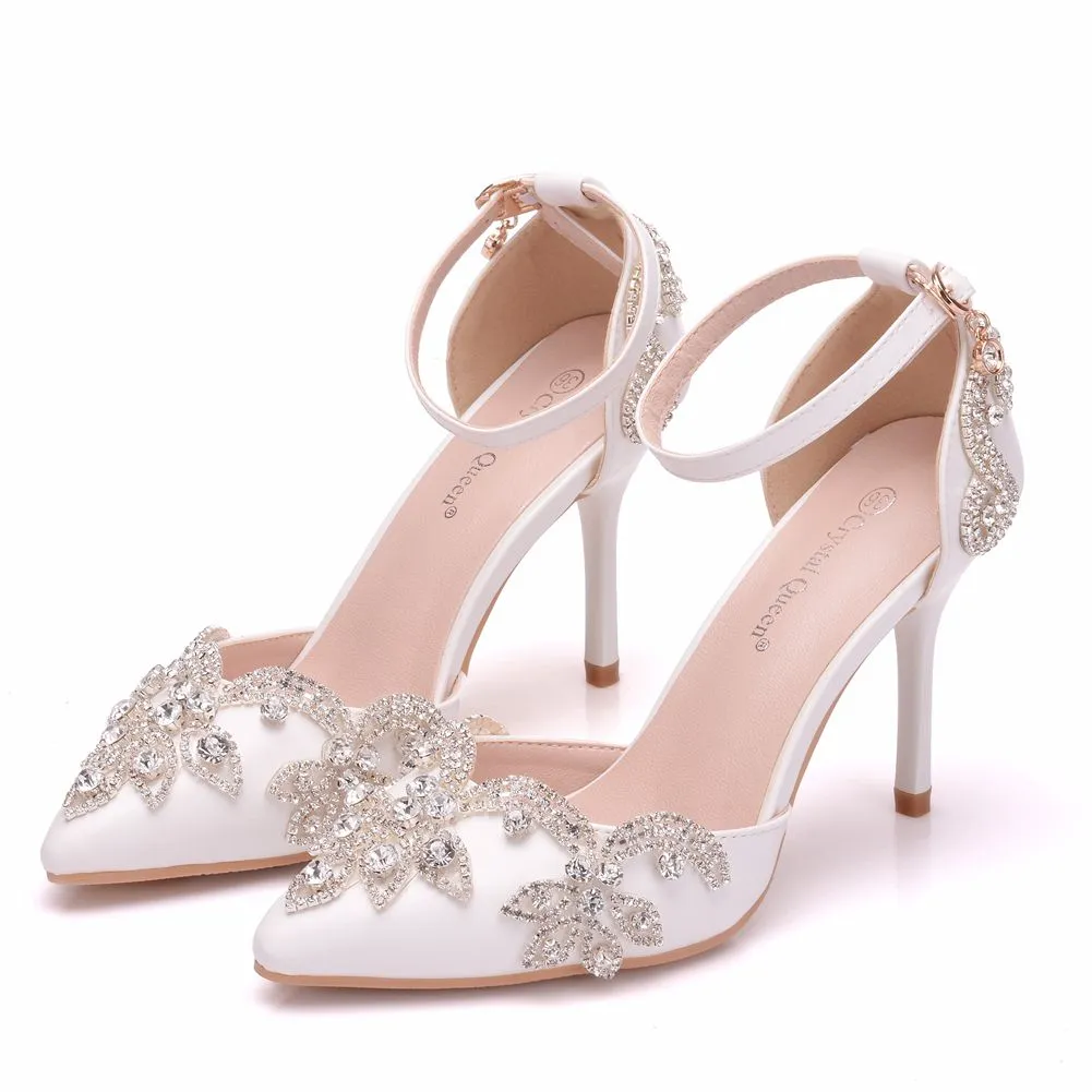 Crystal Sequin Rhinestone Studded High Heels