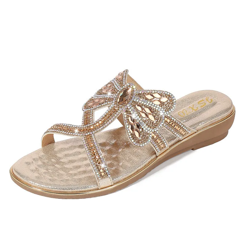 Dressed comfortable summer sandals