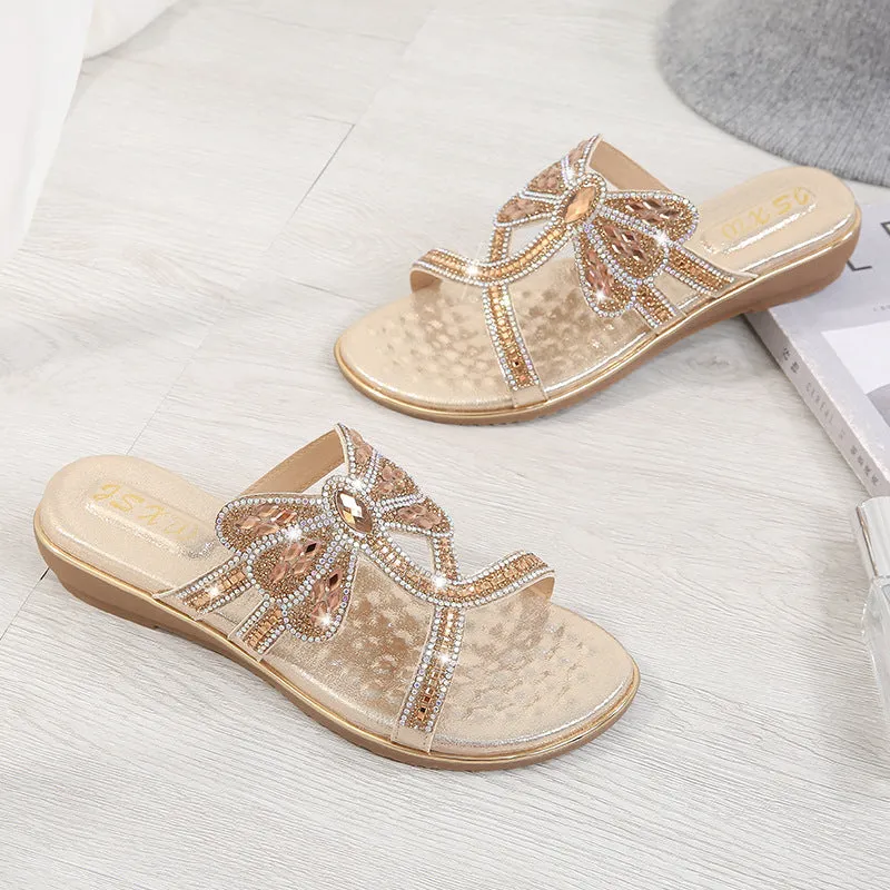 Dressed comfortable summer sandals