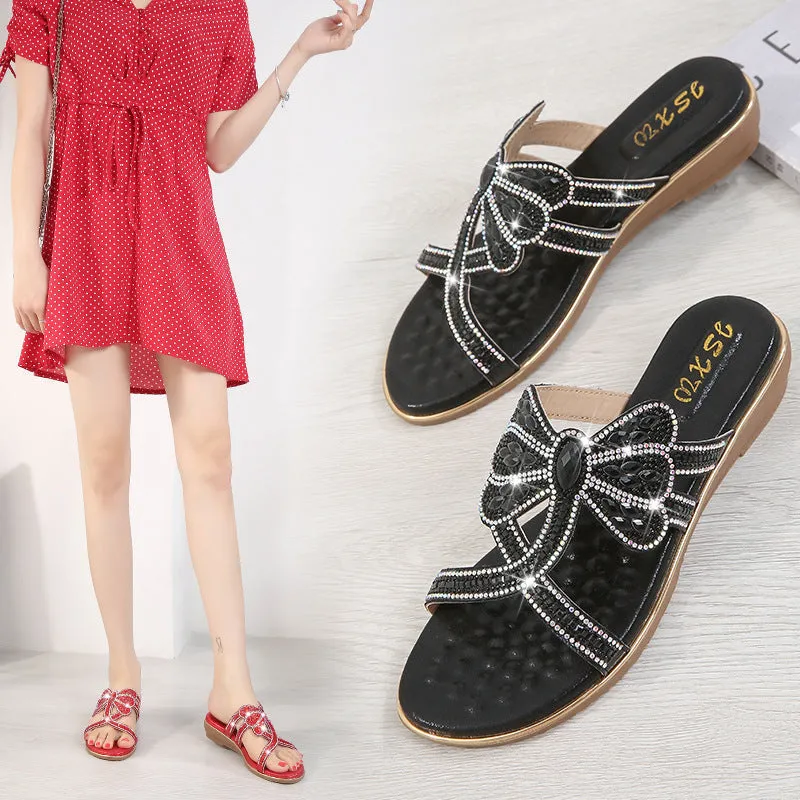 Dressed comfortable summer sandals