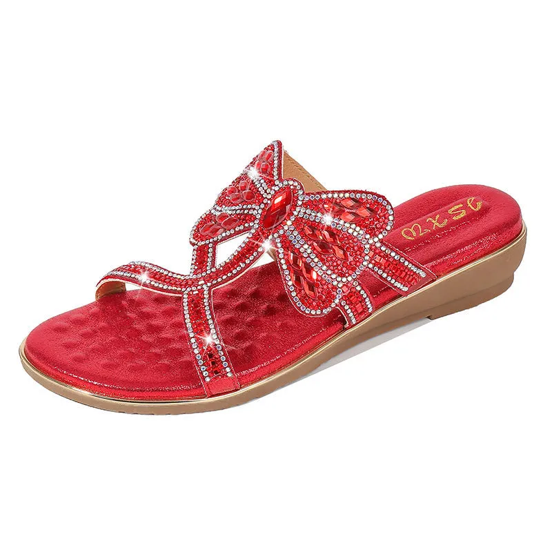 Dressed comfortable summer sandals