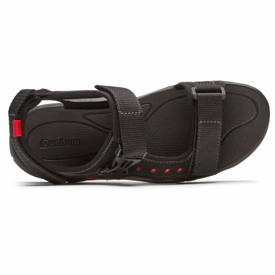 Dunham Men's Nolan WF Sport Sandals- Black