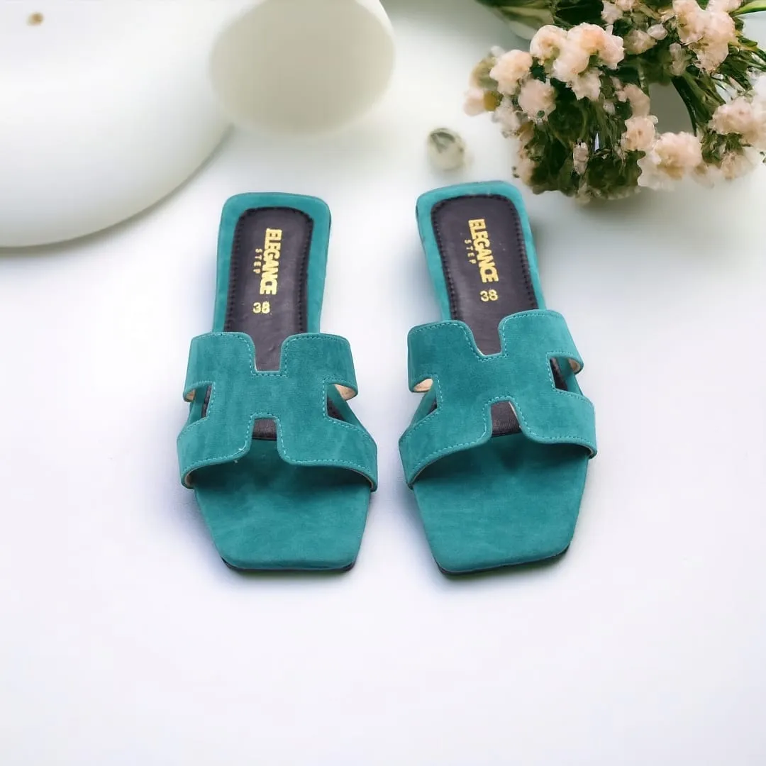 Elegance Suede Slip-On Sandals